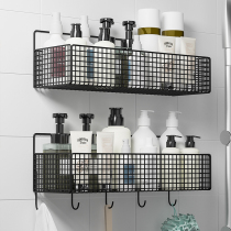 Toilet rack bathroom wall-mounted hand wash table bathroom bathroom storage artifact non-perforated wall toilet