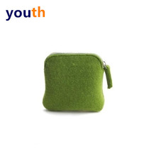 New Korean Version Wallet Brief Felt Male Lady Short THIN AND THIN COLLECTION BAG SMALL WALLET ZERO WALLET SILVER COIN BAG