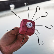 Flip explosion new sea fishing hook tie anchor fish plate hook stream fishing suit silver carp bighead fly hook block bait hook