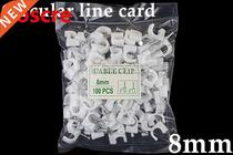 Free shipping 100pcs 8mm Cable fixed Round or Circle Path ca