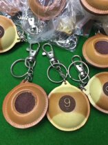 Billiard accessories Leather Billiard key leather buckle Billiard pendant Billiard peripheral products Grinding head device 10 units for sale