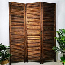 American solid wood screen brown retro old window studio clothing store photo decoration props