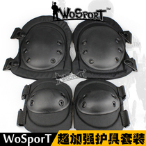 WoSporT protective gear set CS tactical military fans equipment knee pads elbow pads mountaineering equipment