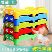 Childrens garden bed direct sale kindergarten special bed kindergarten plastic bed childrens nap plastic bed excellent Whit