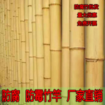 Decoration and decoration anti-corrosion bamboo ceiling partition courtyard retaining wall fence vegetable garden set-up dancing bamboo pole moso bamboo pole