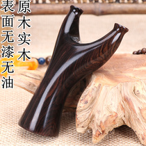 Red sandalwood solid wood slingshot wood log flat leather bow reverse curve precise Flying Tiger fork manual slingshot outdoor