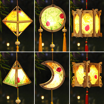 I think more about my Mid-Autumn Festival ancient style imitating flowers and lanterns palace lantern materials package National style Hanfu DIY childrens handmade creativity