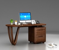 Bluebird walnut round wood q-s511 desk