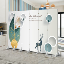 Double-sided screen partition to block the living room door modern simple office bedroom shielding home foldable mobile