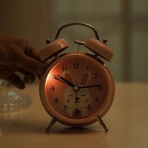Sound Super volume small alarm clock students with silent bedside creative personality lazy children luminous cartoon alarm