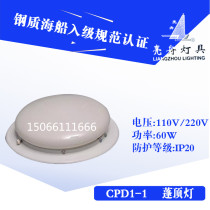 Bright boat boat incandescent top lamp single double bubble with emergency CPD1-1 1E 2E cabin ceiling lamp