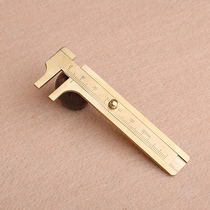 Plastic caliper scale copper caliper mini caliper vernier caliper walnut play caliper copper ruler
