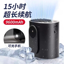 Hanging waist fan high wind power charging neck fan mobile fan working cooling waist cooling machine