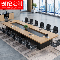 Creative conference table Long table Simple modern office training table Negotiation table Conference room long meeting table and chair combination