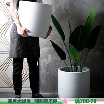 The Three Clay Nordic Flower Pots minimalist white large ceramic floor vase Indoor creative landscape forest Villa Decoration