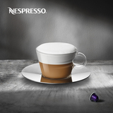 Nespresso view series cappuccino coffee cup set transparent glass coffee cup with dish