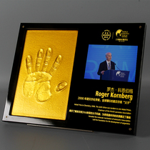 Medal customization-free business handprint pad can be pasted photo star handprint creative event sign-in gift