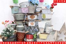 Lonely Pint Great Collection American Retro Home Balcony Patio Garden Garden Decoration Relief Iron Art Flower Pot Floral Pendulum