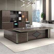 Light luxury boss desk desk desk simple modern manager president big bank commercial new Chinese office furniture
