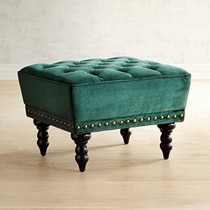 American creative try shoe stool small footrest living room sofa pedal cloakroom stool dark green fitting stool short pier