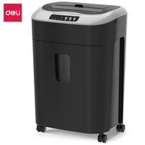 New Deli 33175 office paper shredder Low noise level 4 confidential particles Commercial disk file shredder