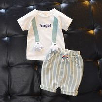 Baby summer clothes men's 1-3-year-old girls' westernized suit baby children's clothes summer children's clothes handsome Han bannchao