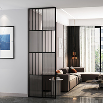 Light luxury screen partition modern simple living room Changhong glass room wash table home decoration stainless steel decoration porch