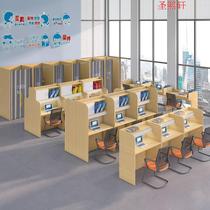 Self-study room Immersive partition Study table Shared paid extracurricular training counseling table and chair Closed graduate school study table