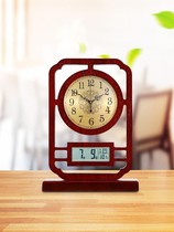New Chinese seat bell Living room for home Fashion desktop Small timepiece sat clock Wanyear calendar clock swing piece