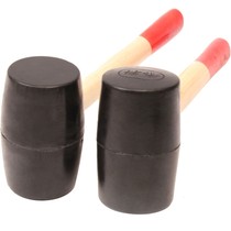 Wooden handle flat top Black non-elastic rubber hammer Rubber hammer Leather hammer Floor marble tile installation hammer