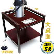 Large Desktop Mahjong Machine Side Tea Table With Ashtrays Steel Wood Small Tea Table Mahjong Hall Chess Board Room Tea Water Bench