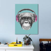 Frameless canvas painting oil painting living room bedroom painting interior hanging painting wall painting wall painting modern single orangutan decorative painting