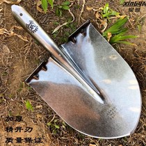 Steel shovel all steel German thick manganese steel quenching shovel excavation shovel shovel household agricultural construction site shovel head Greening