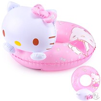 Super cute Hello kitty swimming ring girl armpit Hello kitty lifebuoy kindergarten lying baby keiti cat