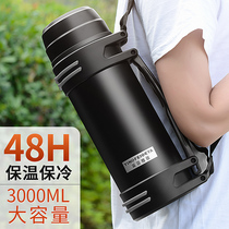 304 stainless steel super large capacity insulation pot outdoor portable car kettle thermos cup household warm water bottle 4 liters