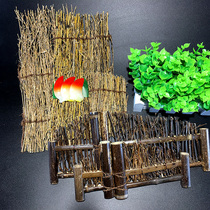 Shimi ornaments retro bamboo bamboo fence ornaments Japanese and Korean cuisine sushi plate bamboo fence bamboo silk woven