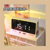 ins electronic 2021 new smart alarm clock students with Get up artifact children Girl multi-function desktop clock