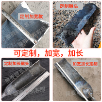 Custom-made lengthened and widened forged spring steel tree shovel digging pit transplantation flat shovel crowbar digging long pick straight shovel