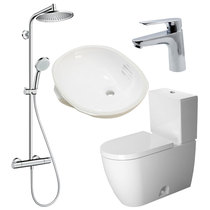 Hansgeya 27340007 Thermostatic Bath Shower Faucet Hot & Cold Water Household Combo Set