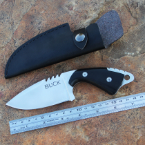High-hardness knife Swiss straight knife field survival saber tactics sharp wilderness self-defense geometric knife tritium gas carry-on