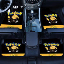 Car cartoon foot pads wear-resistant easy to clean environmentally friendly tasteless and cute universal fashion car supplies Pikachu