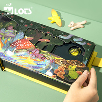 LOTS) Original Design Illustration Music Box Healing Picture Book Music Box Small Birthday New Year Gift Girls