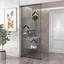 Nordic living room Wrought iron screen shelf Home sink barrier Brake Entrance decoration Dining room hollow low partition wall