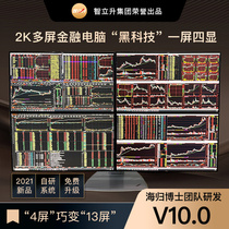 Professional one machine multi-screen four-screen stock special computer stock stock futures foreign exchange trading financial computer host