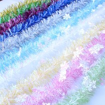 Christmas hair strips flowers party celebration classroom kindergarten layout shop decoration color bar decoration