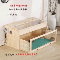 Tortoise Reptile feeding box Tortoise Lizard Spider Insulation King Size 1 8m Solid wood Heating Pet Snake Hedgehog