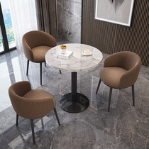 Modern negotiating table and chairs Combined minimalist net red 4S Milk tea Guest Shop Home Balcony Reception Leisure Small Round Table