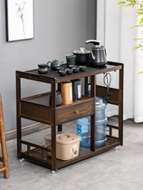 Take a few small tea tableBuilt tea frame Mobile tea table tea table tea table tea plate household kung fu tea shelf