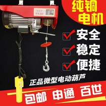 2021 new miniature electric hoist 220V home decoration small crane hoist winch start