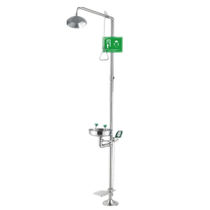 Runwanda WJH1107 foot compound eyewash 304 stainless steel silver